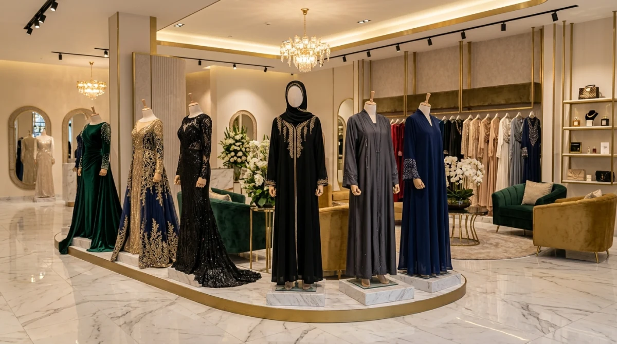Vestuário Feminino, Vestidos de Cerimónia, Moda Modesta e Hajj