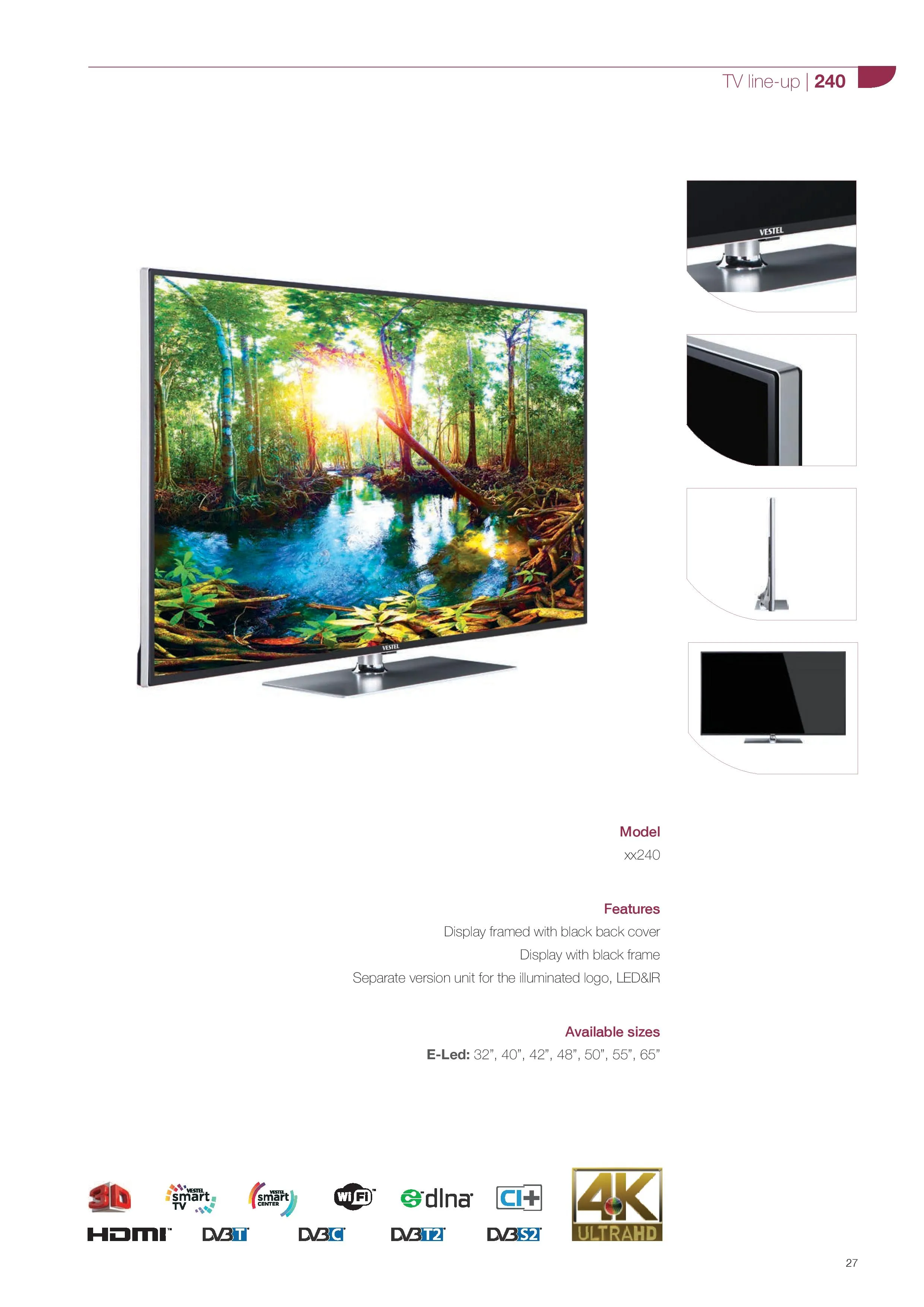 Téléviseur Smart LED Ultra HD 4K — Modèle Export Android TV 30 — Gros Électroménager, Froid & Électronique Grand Public | COIDET & ATC