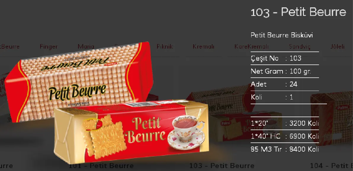 Bolachas & Wafers Cobertos com Chocolate Palmiye Modelo 42 — Alimentos, Leguminosas e Bens de Grande Consumo | COIDET & ATC