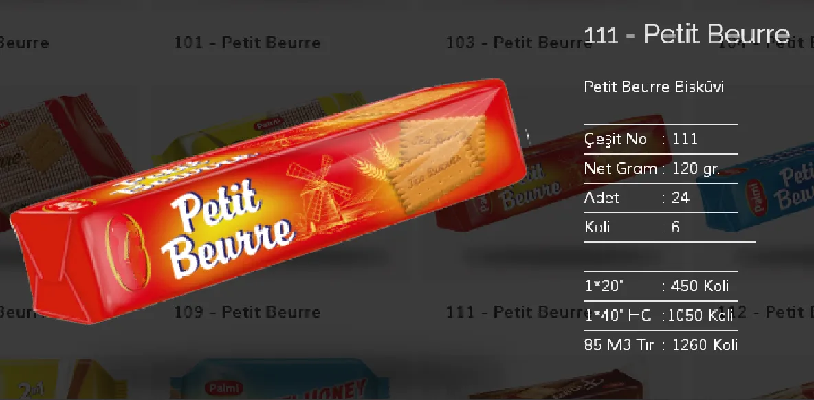 Bolachas & Wafers Cobertos com Chocolate Palmiye Modelo 35 — Alimentos, Leguminosas e Bens de Grande Consumo | COIDET & ATC