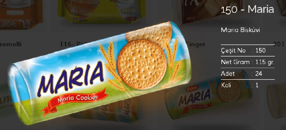 Bolachas & Wafers Cobertos com Chocolate Palmiye Modelo 116 — Alimentos, Leguminosas e Bens de Grande Consumo | COIDET & ATC