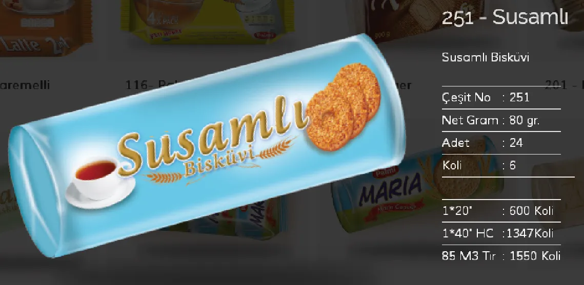Bolachas & Wafers Cobertos com Chocolate Palmiye Modelo 84 — Alimentos, Leguminosas e Bens de Grande Consumo | COIDET & ATC