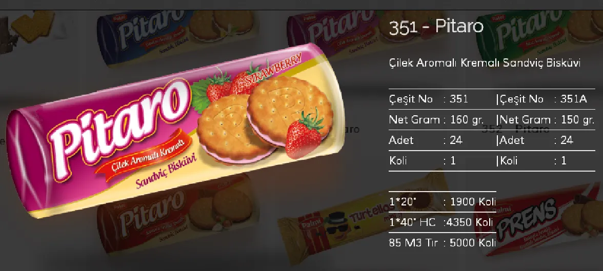 Bolachas & Wafers Cobertos com Chocolate Palmiye Modelo 102 — Alimentos, Leguminosas e Bens de Grande Consumo | COIDET & ATC