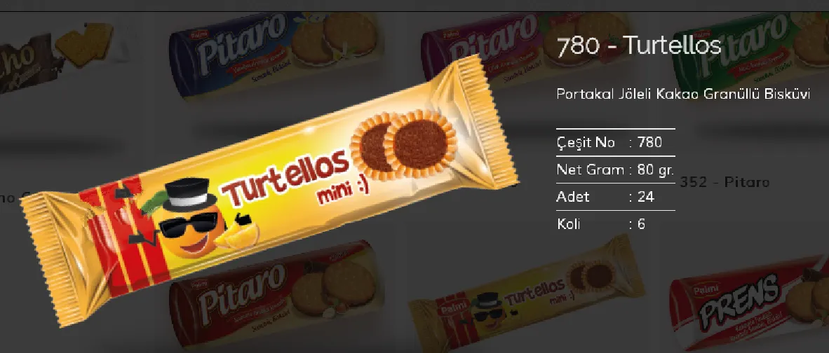 Bolachas & Wafers Cobertos com Chocolate Palmiye Modelo 31 — Alimentos, Leguminosas e Bens de Grande Consumo | COIDET & ATC