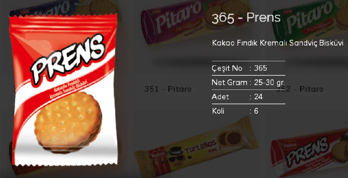 Bolachas & Wafers Cobertos com Chocolate Palmiye Modelo 52 — Alimentos, Leguminosas e Bens de Grande Consumo | COIDET & ATC