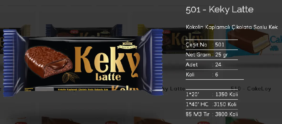 Bolachas & Wafers Cobertos com Chocolate Palmiye Modelo 38 — Alimentos, Leguminosas e Bens de Grande Consumo | COIDET & ATC
