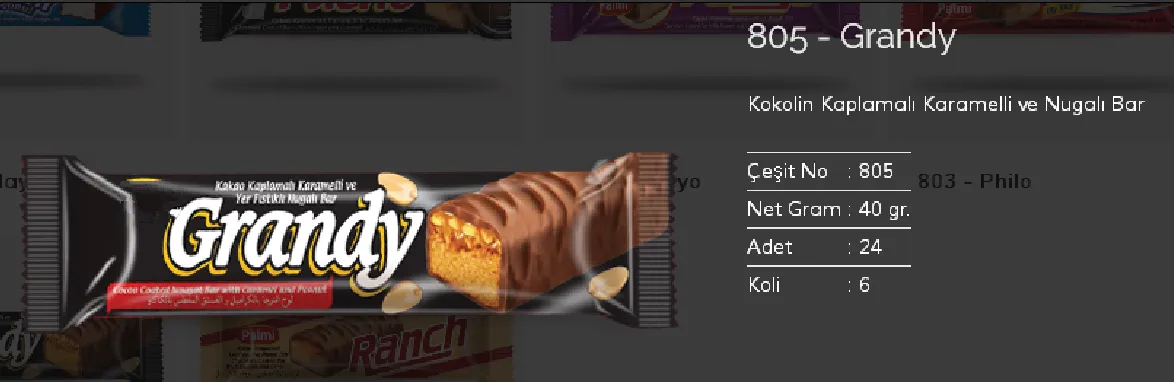 Bolachas & Wafers Cobertos com Chocolate Palmiye Modelo 147 — Alimentos, Leguminosas e Bens de Grande Consumo | COIDET & ATC