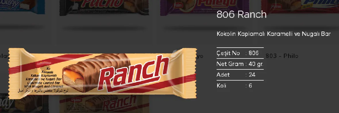 Bolachas & Wafers Cobertos com Chocolate Palmiye Modelo 2 — Alimentos, Leguminosas e Bens de Grande Consumo | COIDET & ATC