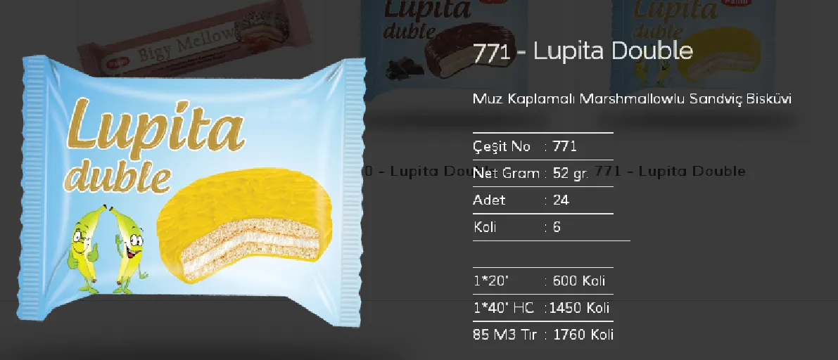 Bolachas & Wafers Cobertos com Chocolate Palmiye Modelo 74 — Alimentos, Leguminosas e Bens de Grande Consumo | COIDET & ATC