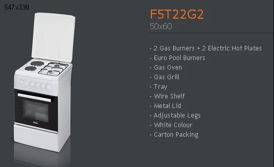 Cuisinière Solo à Gaz 4 Feux avec Gril (GPL/Gaz Naturel) Modèle 176 — Gros Électroménager, Froid & Électronique Grand Public | COIDET & ATC