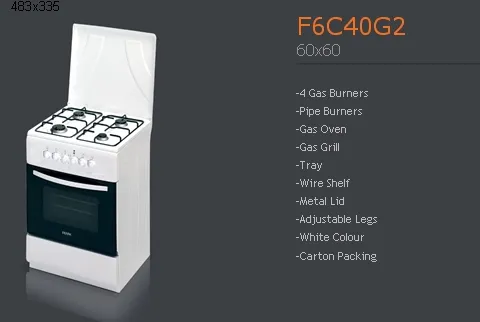 Cuisinière Solo à Gaz 4 Feux avec Gril (GPL/Gaz Naturel) Modèle 30 — Gros Électroménager, Froid & Électronique Grand Public | COIDET & ATC