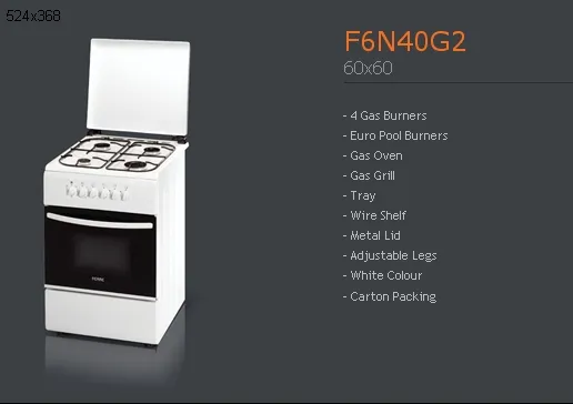 Cuisinière Solo à Gaz 4 Feux avec Gril (GPL/Gaz Naturel) Modèle 78 — Gros Électroménager, Froid & Électronique Grand Public | COIDET & ATC