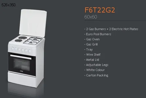 Cuisinière Solo à Gaz 4 Feux avec Gril (GPL/Gaz Naturel) Modèle 17 — Gros Électroménager, Froid & Électronique Grand Public | COIDET & ATC