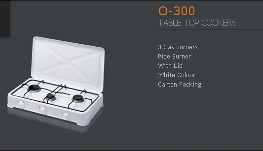 Cuisinière Solo à Gaz 4 Feux avec Gril (GPL/Gaz Naturel) Modèle 114 — Gros Électroménager, Froid & Électronique Grand Public | COIDET & ATC