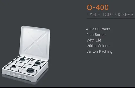 Cuisinière Solo à Gaz 4 Feux avec Gril (GPL/Gaz Naturel) Modèle 28 — Gros Électroménager, Froid & Électronique Grand Public | COIDET & ATC