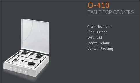 Cuisinière Solo à Gaz 4 Feux avec Gril (GPL/Gaz Naturel) Modèle 24 — Gros Électroménager, Froid & Électronique Grand Public | COIDET & ATC