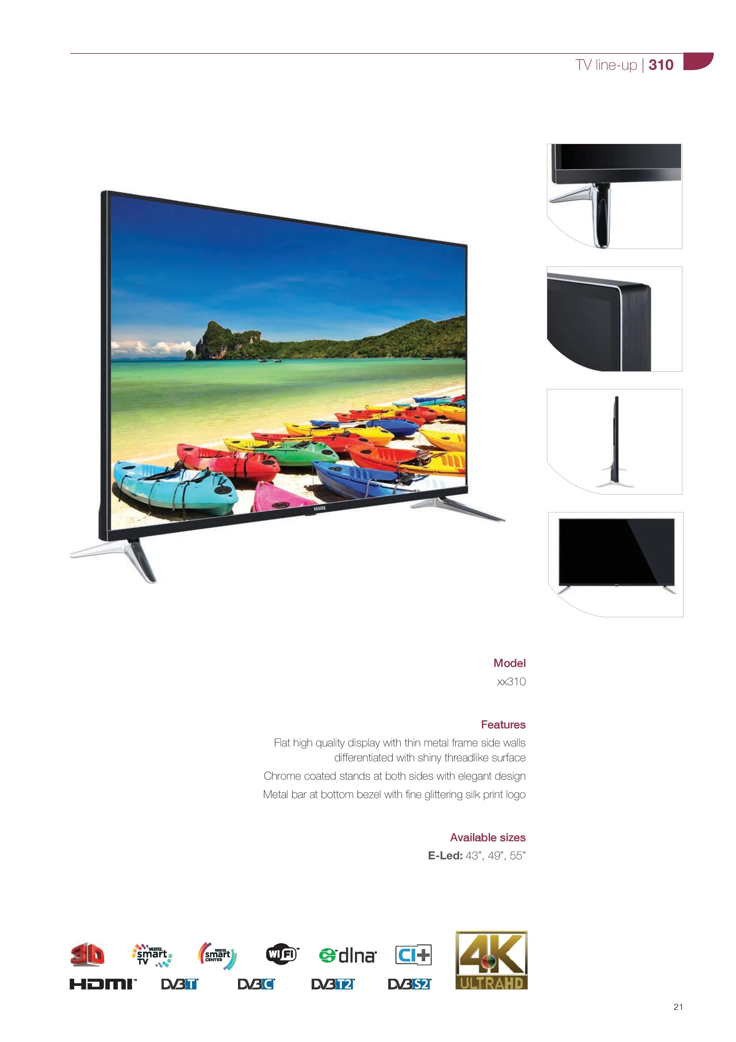 Téléviseur Smart LED Ultra HD 4K — Modèle Export Android TV 246 — Gros Électroménager, Froid & Électronique Grand Public | COIDET & ATC