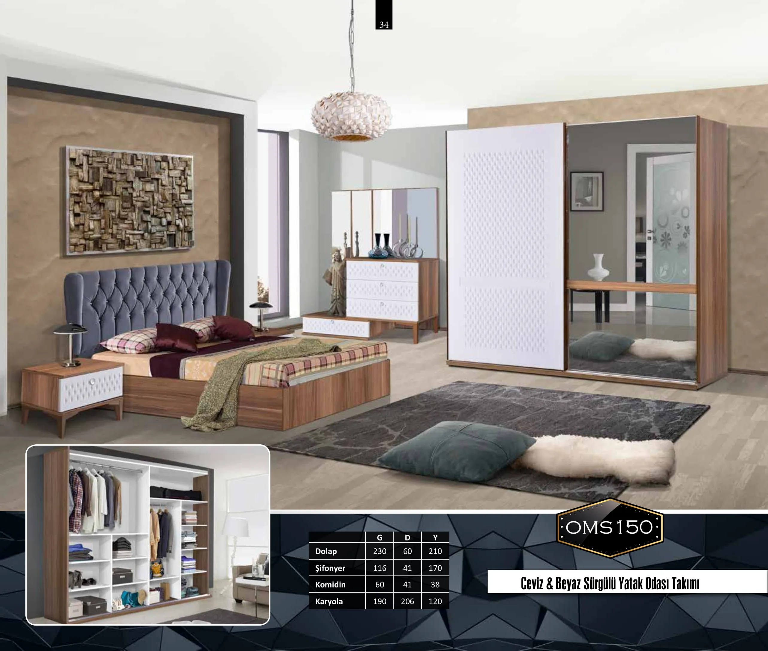 İnegöl Ahşap Mobilya Koleksiyonu Model 034 (FOB/CIF) — Mobilya, Yatak Odası, Koltuk Takımları & Halı | COIDET & ATC