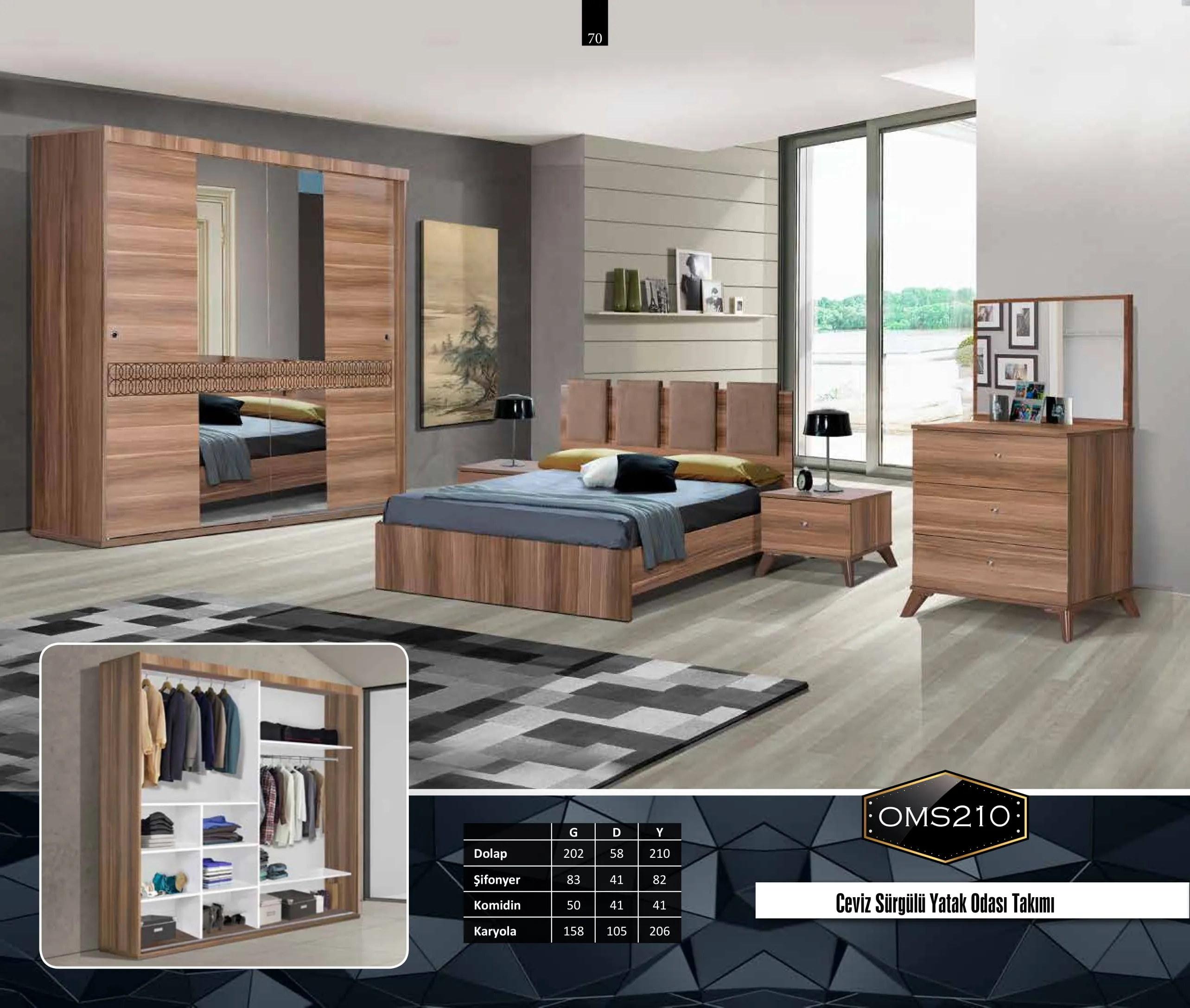 İnegöl Ahşap Mobilya Koleksiyonu Model 070 (FOB/CIF) — Mobilya, Yatak Odası, Koltuk Takımları & Halı | COIDET & ATC