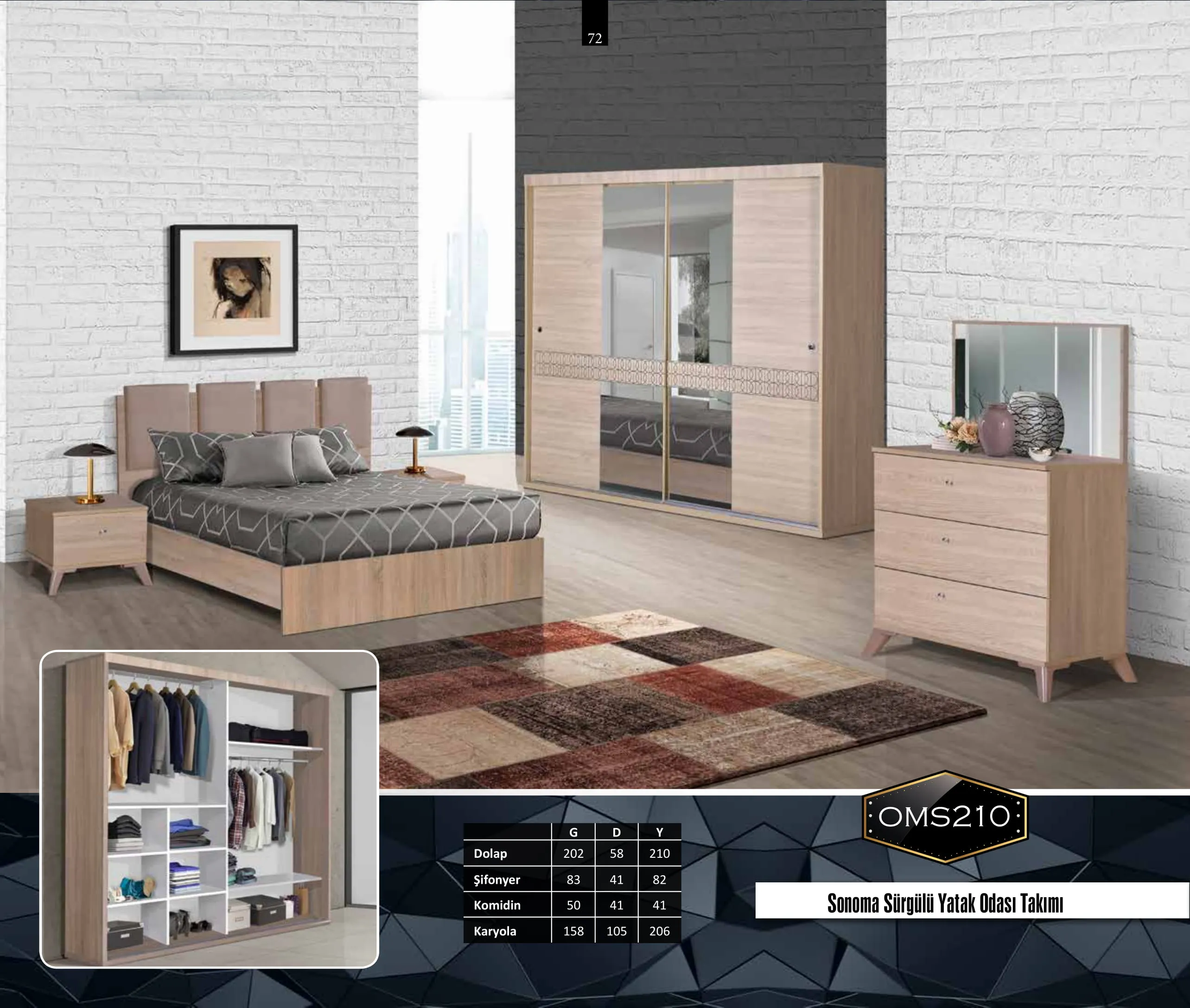 İnegöl Ahşap Mobilya Koleksiyonu Model 072 (FOB/CIF) — Mobilya, Yatak Odası, Koltuk Takımları & Halı | COIDET & ATC