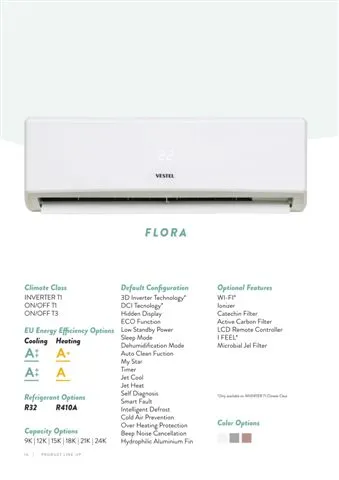 Climatiseur Mural Split Inverter (Chaud/Froid) Modèle 21 — Gros Électroménager, Froid & Électronique Grand Public | COIDET & ATC