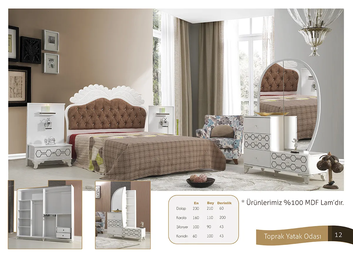 İnegöl & Kayseri Lüks Mobilya Koleksiyonu Model 74 — Mobilya, Yatak Odası, Koltuk Takımları & Halı | COIDET & ATC