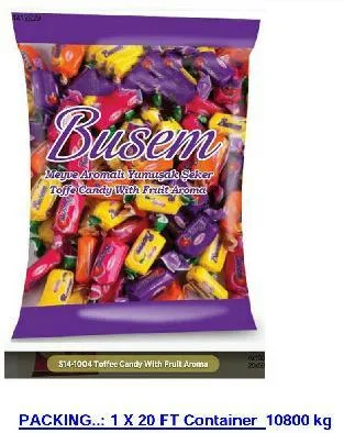 Rebuçados de Fruta & Toffees Macios (1 kg / Caixa de 24) Modelo 1 — Alimentos, Leguminosas e Bens de Grande Consumo | COIDET & ATC