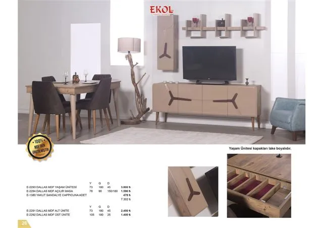 Ekol Ergonomik Baza, Başlık ve Koltuk Serisi No: 026 — Mobilya, Yatak Odası, Koltuk Takımları & Halı | COIDET & ATC