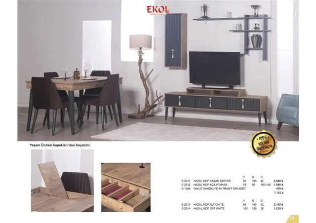 Ekol Ergonomik Baza, Başlık ve Koltuk Serisi No: 031 — Mobilya, Yatak Odası, Koltuk Takımları & Halı | COIDET & ATC