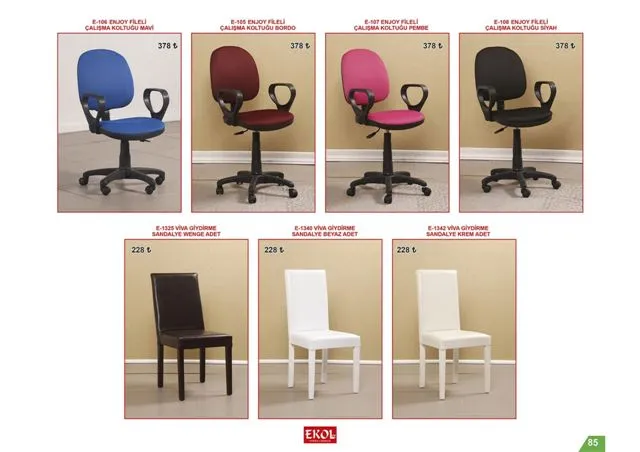 Ekol Ergonomik Baza, Başlık ve Koltuk Serisi No: 085 — Mobilya, Yatak Odası, Koltuk Takımları & Halı | COIDET & ATC