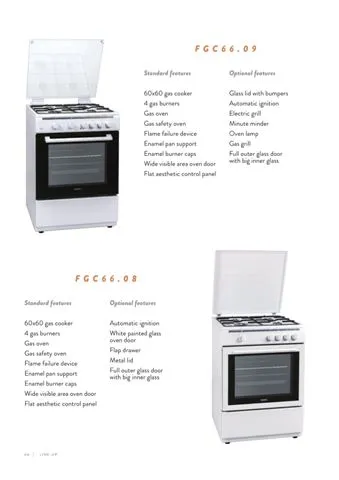 Cuisinière Solo à Gaz 4 Feux avec Gril (GPL/Gaz Naturel) Modèle 53 — Gros Électroménager, Froid & Électronique Grand Public | COIDET & ATC
