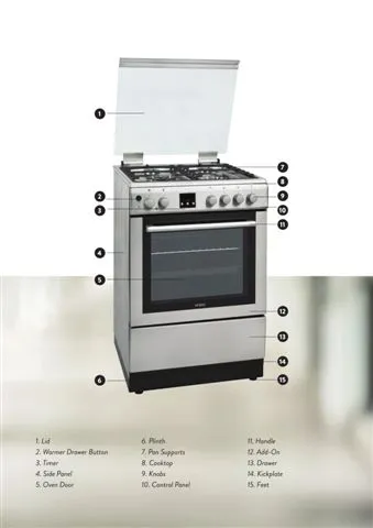 Cuisinière Solo à Gaz 4 Feux avec Gril (GPL/Gaz Naturel) Modèle 46 — Gros Électroménager, Froid & Électronique Grand Public | COIDET & ATC
