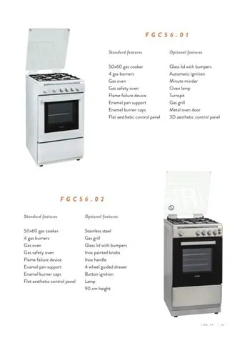 Cuisinière Solo à Gaz 4 Feux avec Gril (GPL/Gaz Naturel) Modèle 80 — Gros Électroménager, Froid & Électronique Grand Public | COIDET & ATC