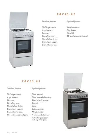 Cuisinière Solo à Gaz 4 Feux avec Gril (GPL/Gaz Naturel) Modèle 1 — Gros Électroménager, Froid & Électronique Grand Public | COIDET & ATC