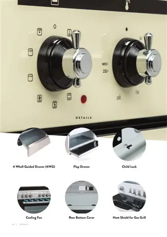 Cuisinière Solo à Gaz 4 Feux avec Gril (GPL/Gaz Naturel) Modèle 165 — Gros Électroménager, Froid & Électronique Grand Public | COIDET & ATC