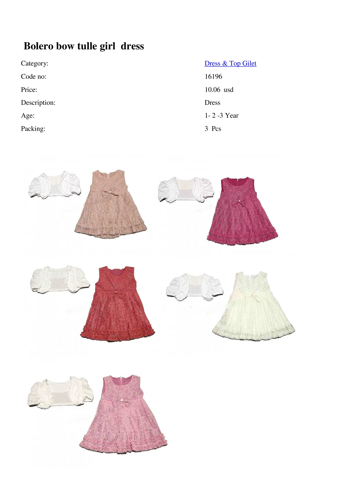 Export Girls & Boys Children Fashion Dress Model 3 — Baby & Children Clothing, Dresses & Kids Apparel | COIDET