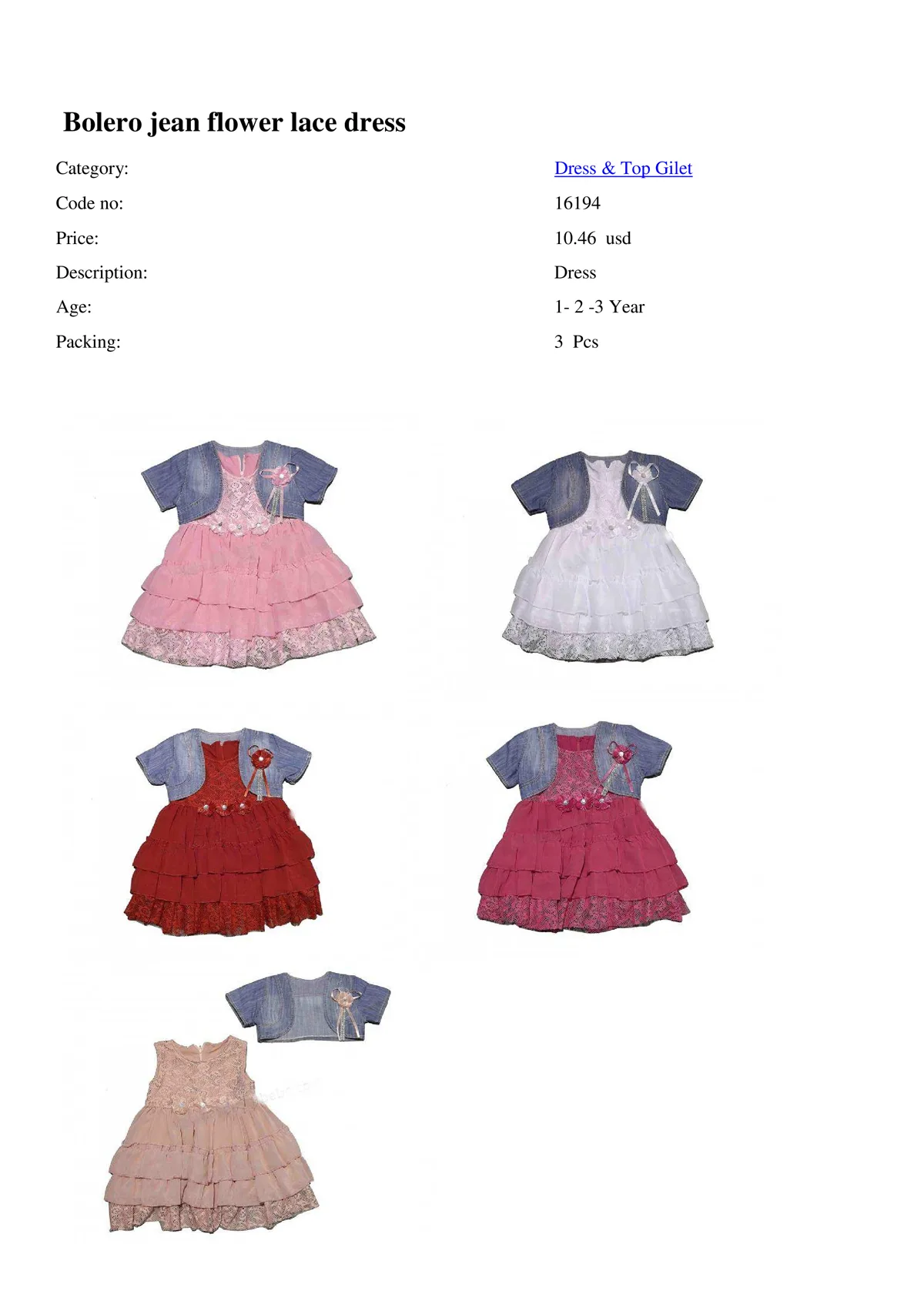 Export Girls & Boys Children Fashion Dress Model 8 — Baby & Children Clothing, Dresses & Kids Apparel | COIDET