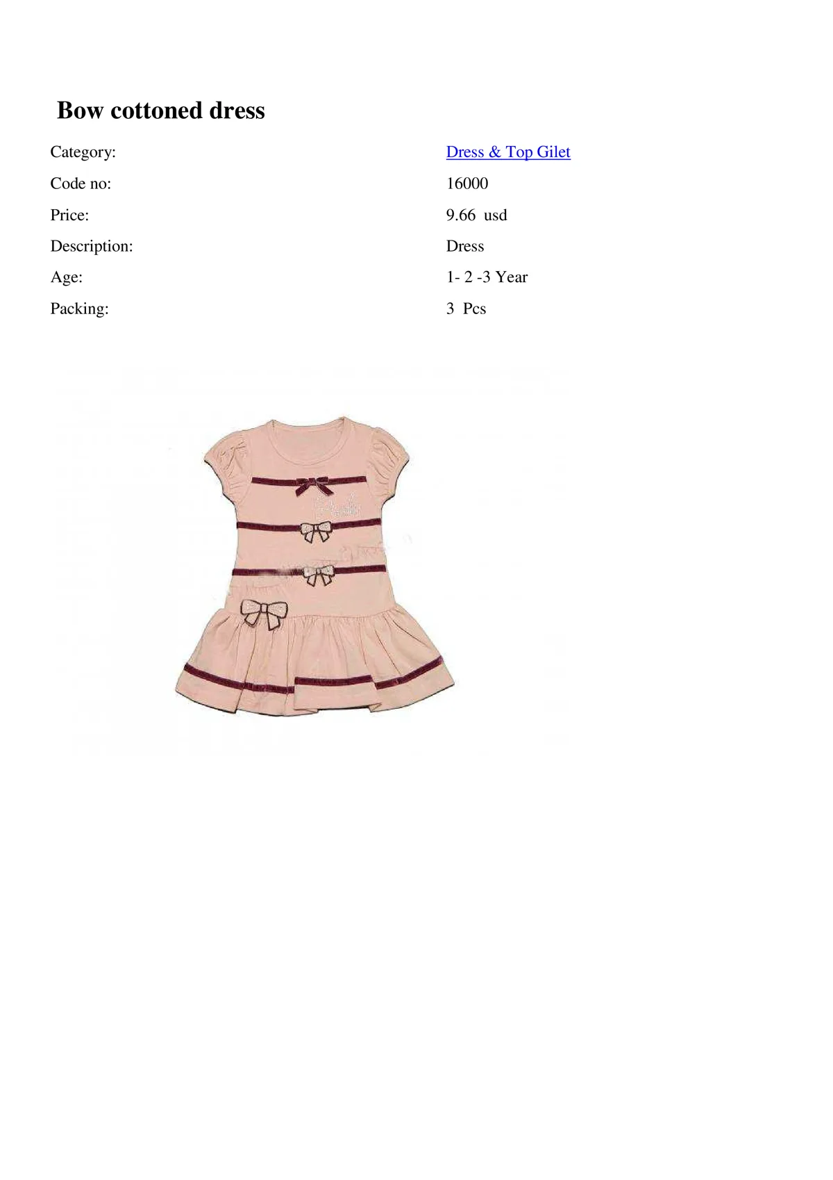 Export Girls & Boys Children Fashion Dress Model 15 — Baby & Children Clothing, Dresses & Kids Apparel | COIDET