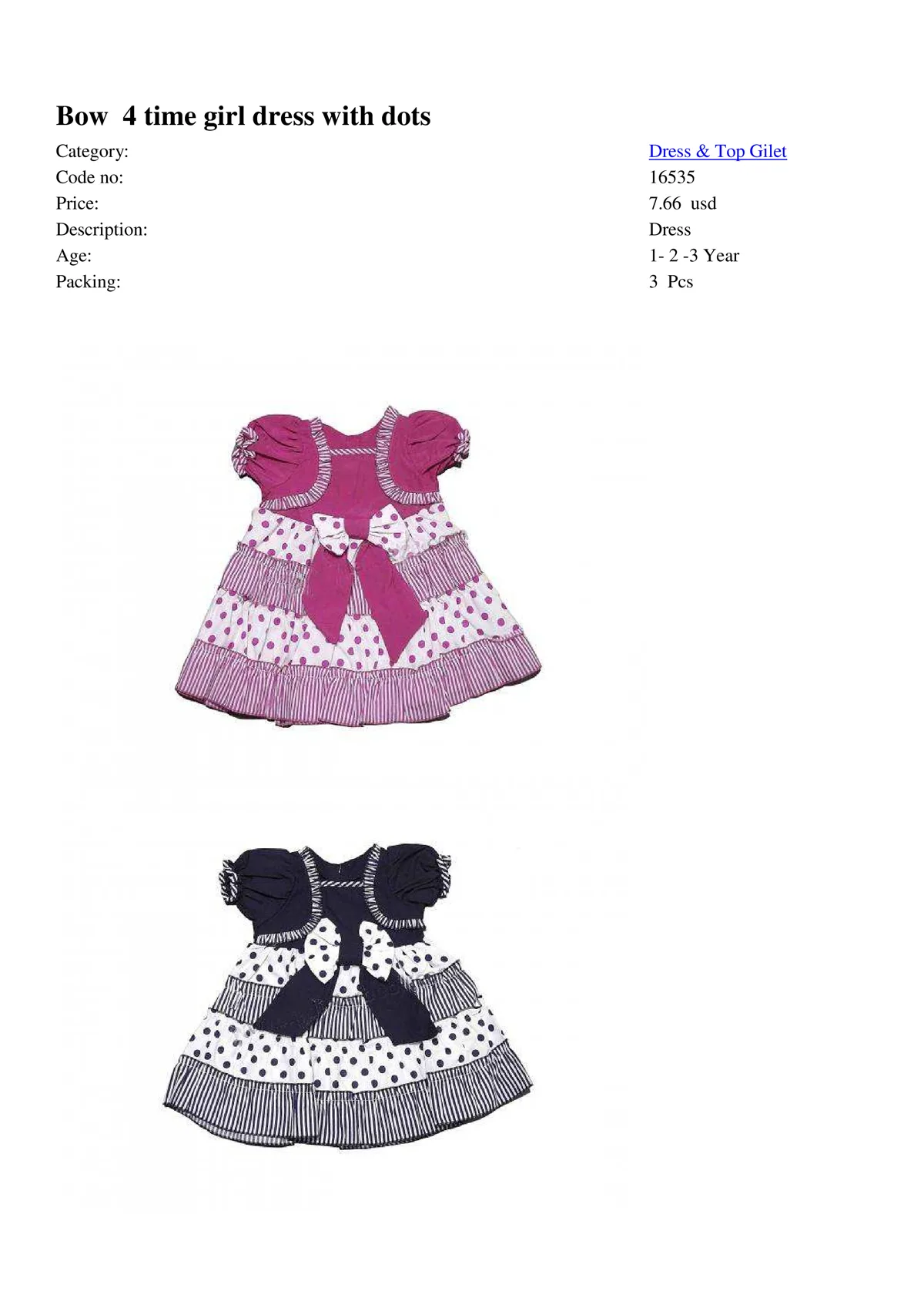 Export Girls & Boys Children Fashion Dress Model 18 — Baby & Children Clothing, Dresses & Kids Apparel | COIDET