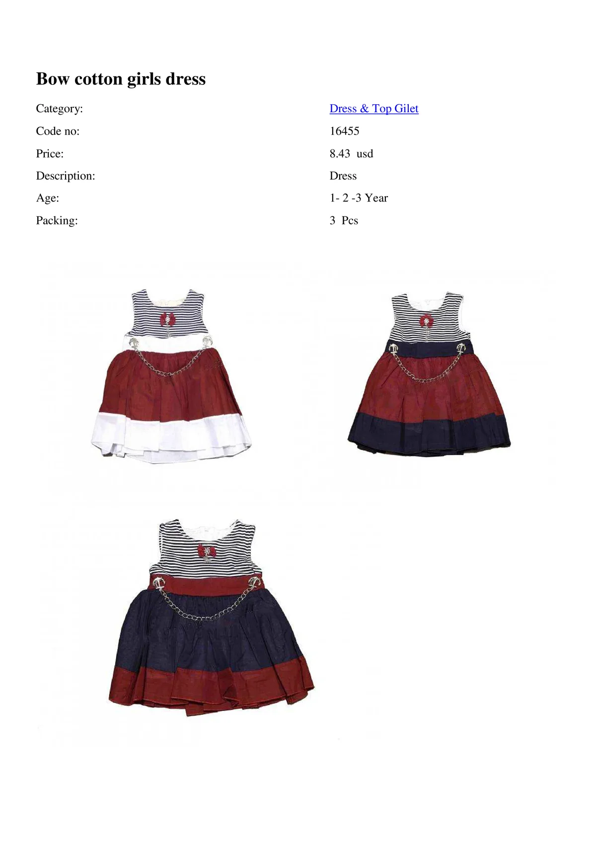 Export Girls & Boys Children Fashion Dress Model 19 — Baby & Children Clothing, Dresses & Kids Apparel | COIDET