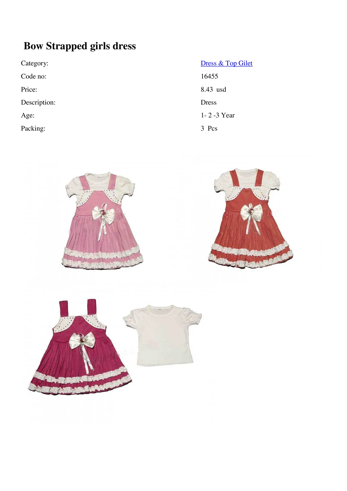 Export Girls & Boys Children Fashion Dress Model 21 — Baby & Children Clothing, Dresses & Kids Apparel | COIDET