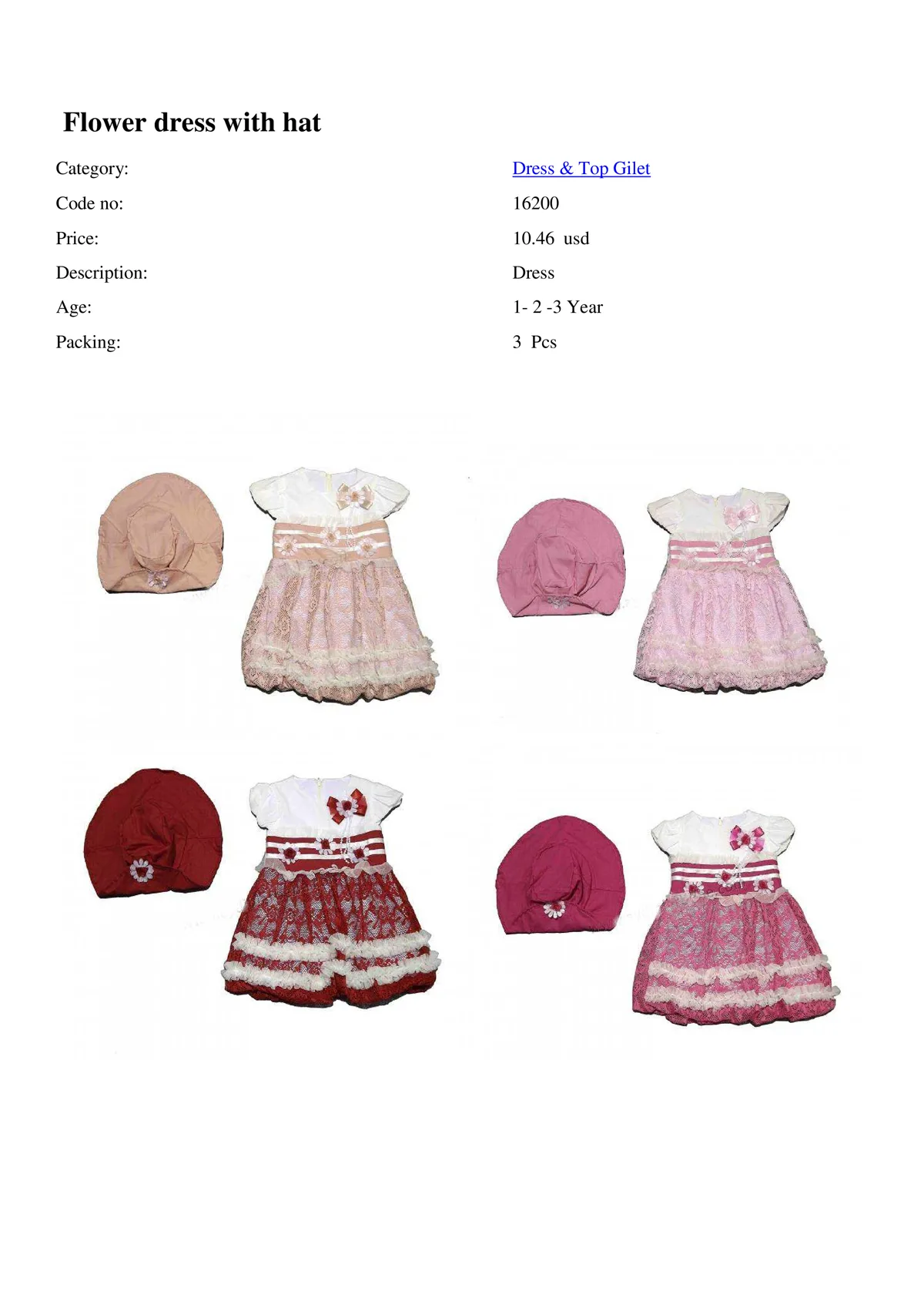 Export Girls & Boys Children Fashion Dress Model 31 — Baby & Children Clothing, Dresses & Kids Apparel | COIDET