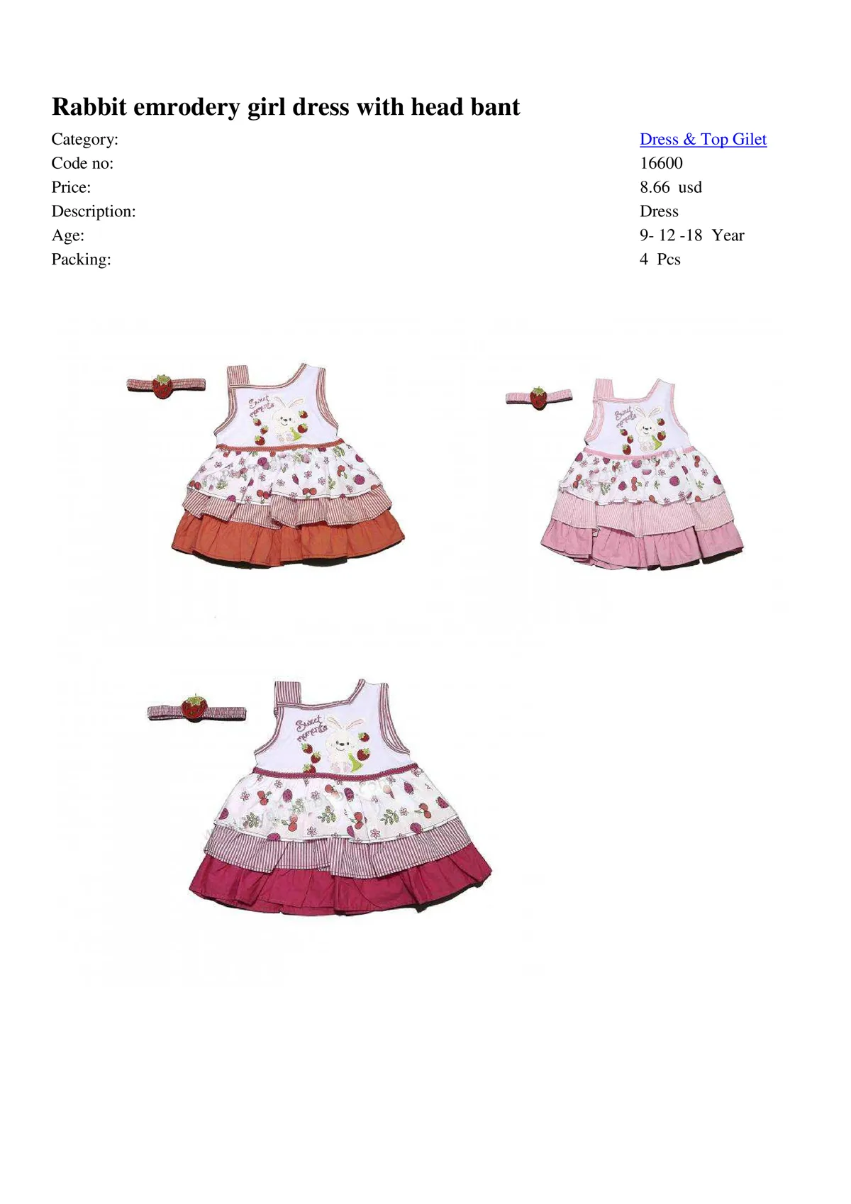 Export Girls & Boys Children Fashion Dress Model 50 — Baby & Children Clothing, Dresses & Kids Apparel | COIDET