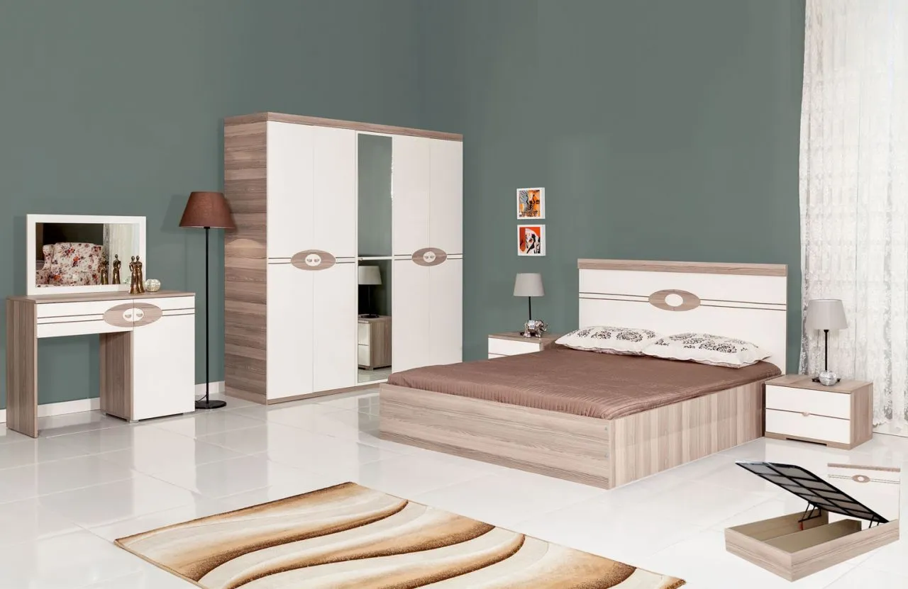 Platin Lüks Ahşap Yatak Odası Takımı & Gardırop Modeli 1 — Mobilya, Yatak Odası, Koltuk Takımları & Halı | COIDET & ATC