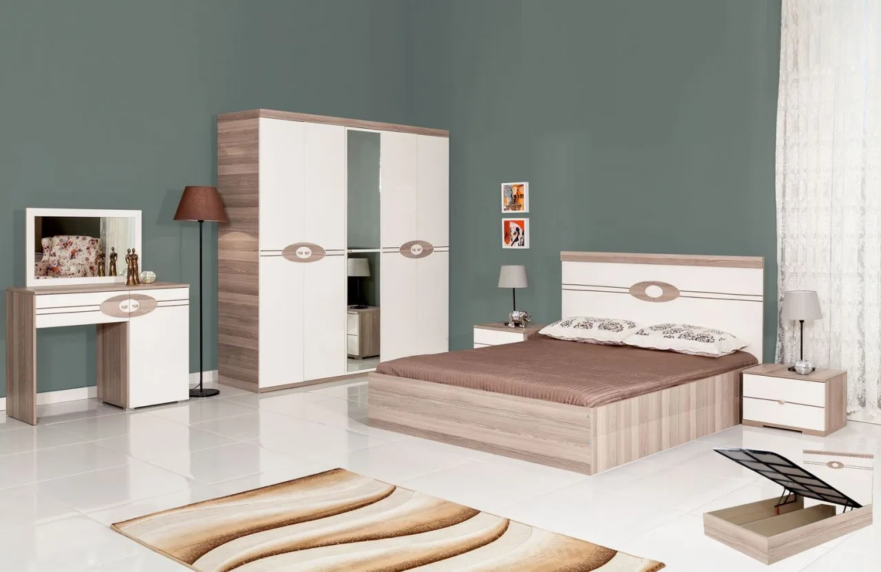 Platin Lüks Ahşap Yatak Odası Takımı & Gardırop Modeli 1 — Mobilya, Yatak Odası, Koltuk Takımları & Halı | COIDET & ATC