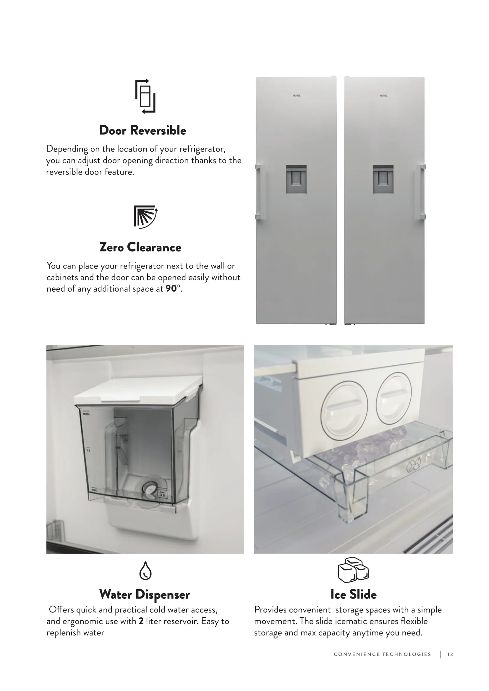 Réfrigérateur Deux Portes No-Frost Export (Climat Tropical) Modèle 176 — Gros Électroménager, Froid & Électronique Grand Public | COIDET & ATC