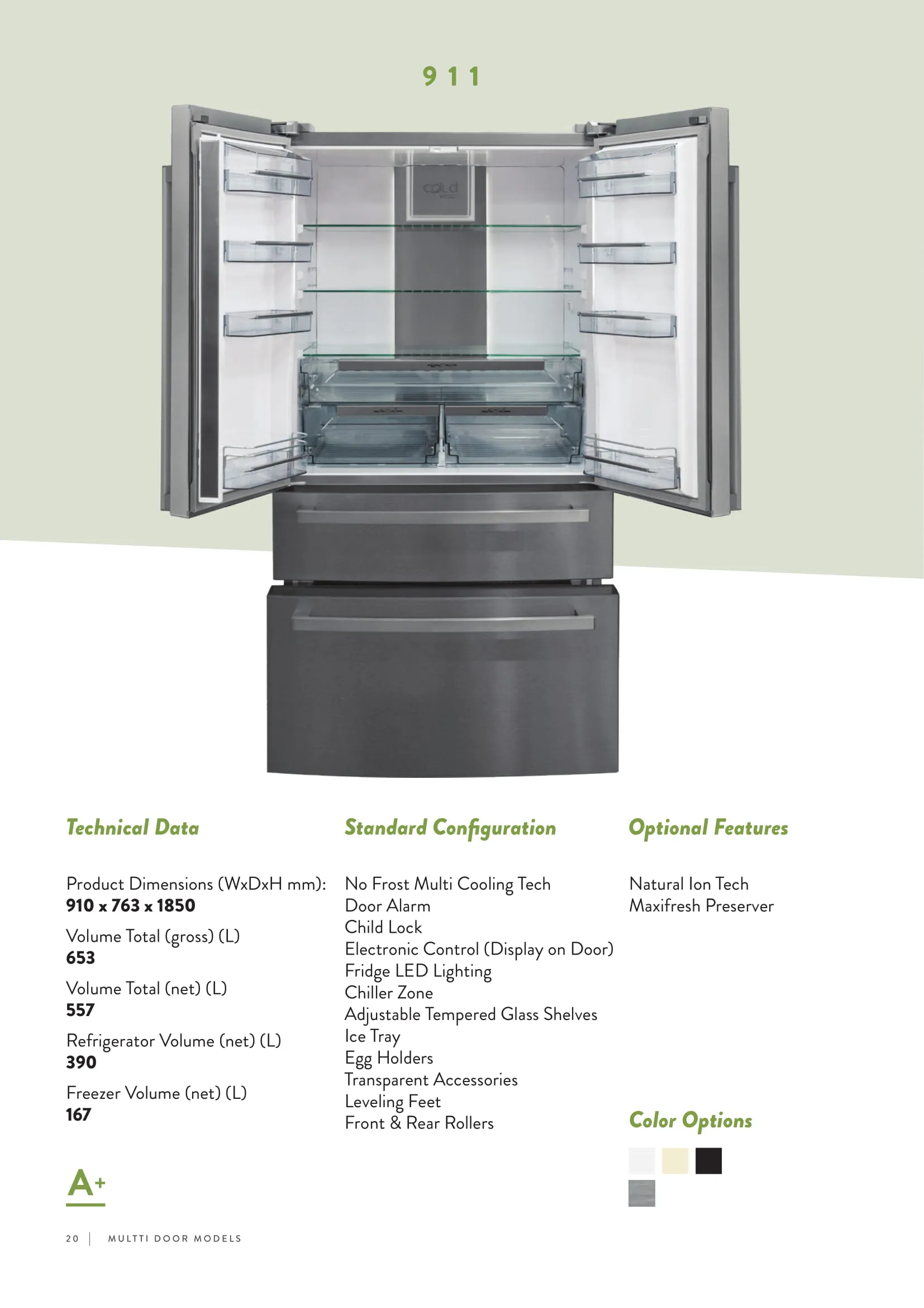 Réfrigérateur Deux Portes No-Frost Export (Climat Tropical) Modèle 174 — Gros Électroménager, Froid & Électronique Grand Public | COIDET & ATC