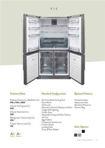 Réfrigérateur Deux Portes No-Frost Export (Climat Tropical) Modèle 119 — Gros Électroménager, Froid & Électronique Grand Public | COIDET & ATC
