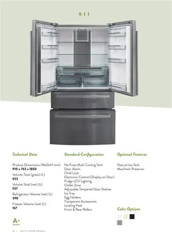 Réfrigérateur Deux Portes No-Frost Export (Climat Tropical) Modèle 55 — Gros Électroménager, Froid & Électronique Grand Public | COIDET & ATC