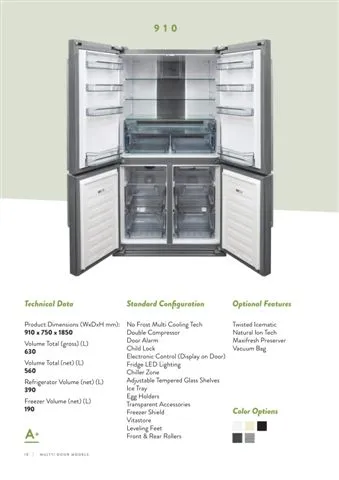 Réfrigérateur Deux Portes No-Frost Export (Climat Tropical) Modèle 191 — Gros Électroménager, Froid & Électronique Grand Public | COIDET & ATC